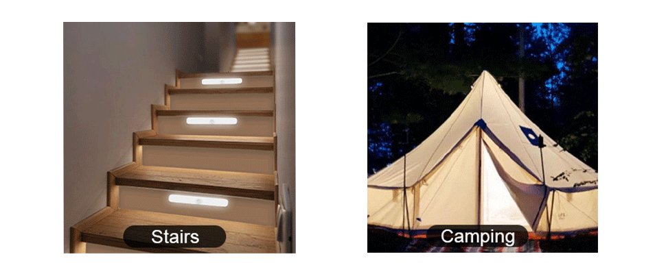 WILLED Motion Sensor Cabinet Light Battery Display