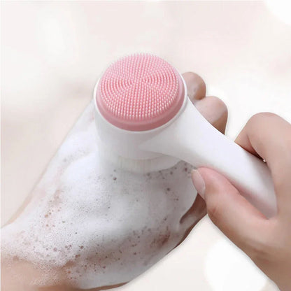 3D Silicone Manual Facial Cleansing Brush