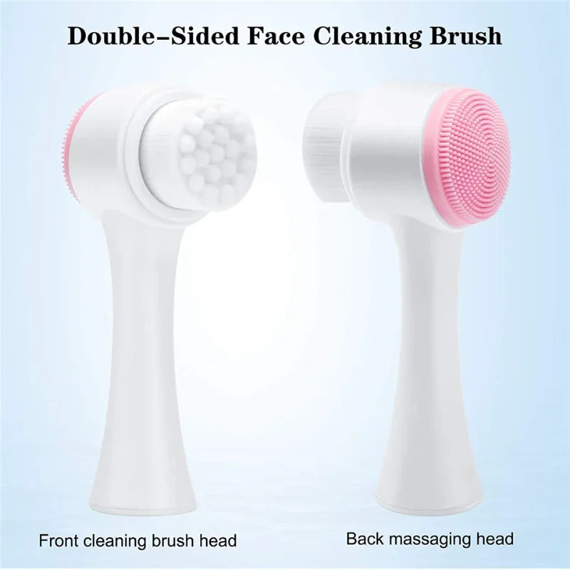 3D Silicone Manual Facial Cleansing Brush