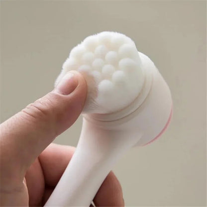 3D Silicone Manual Facial Cleansing Brush