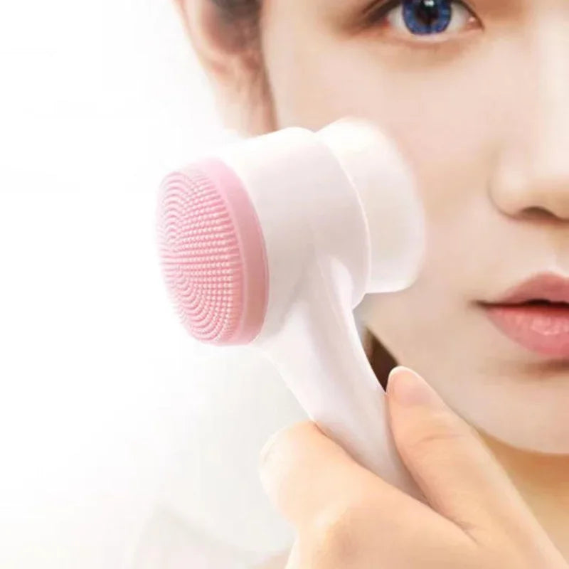 3D Silicone Manual Facial Cleansing Brush