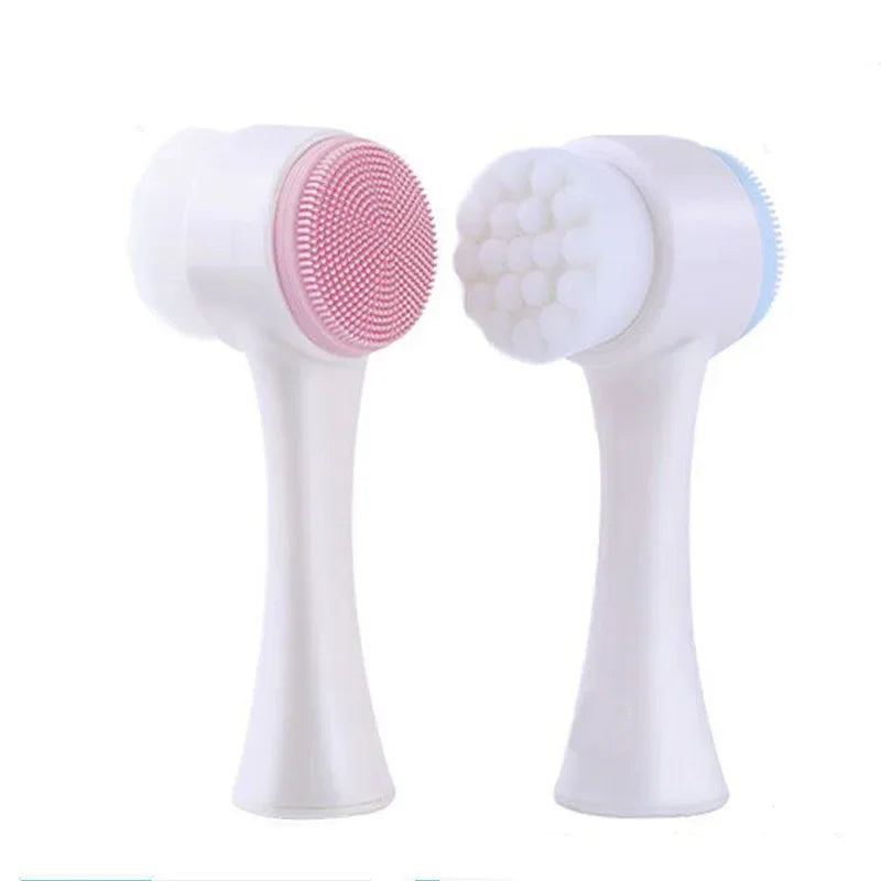 3D Silicone Manual Facial Cleansing Brush